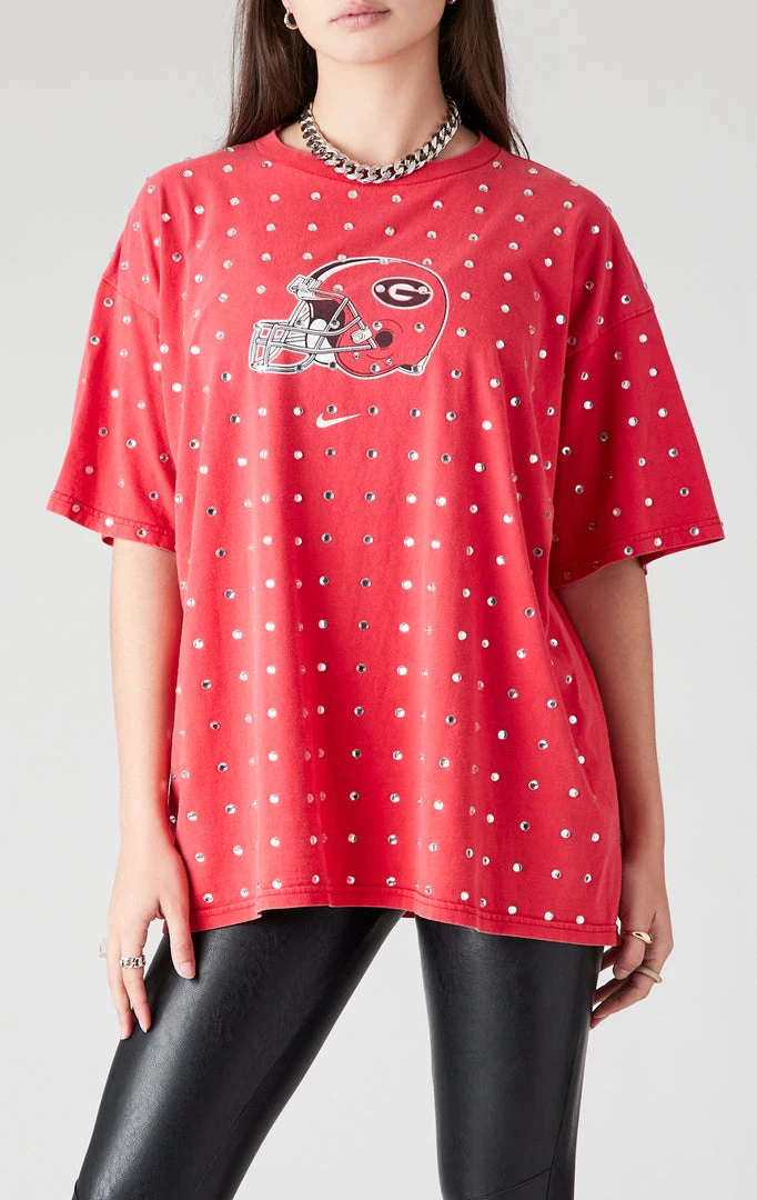 FURST OF A KIND VINTAGE SILVER ALLOVER RHINESTONE TEE 3 FURST OF A KIND VINTAGE SILVER ALLOVER RHINESTONE TEE