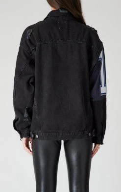 FURST OF A KIND VINTAGE DENIM JACKETS VINTAGE SPLICED PATCHWORK DENIM JACKET