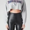 FURST OF A KIND VINTAGE RHINESTONE CROPPED HOODIE