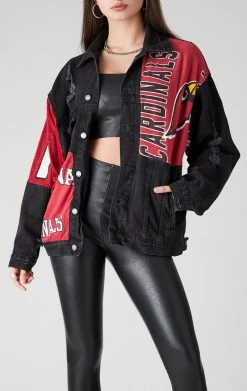 FURST OF A KIND VINTAGE SPLICED PATCHWORK DENIM JACKET VINTAGE DENIM JACKETS