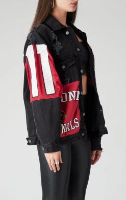 FURST OF A KIND VINTAGE SPLICED PATCHWORK DENIM JACKET VINTAGE DENIM JACKETS