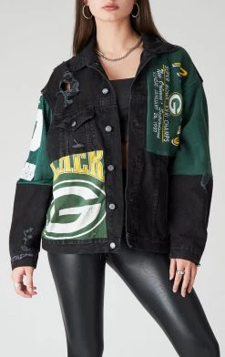 FURST OF A KIND VINTAGE SPLICED PATCHWORK DENIM JACKET VINTAGE DENIM JACKETS