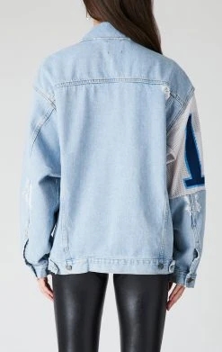 FURST OF A KIND VINTAGE SPLICED PATCHWORK DENIM JACKET