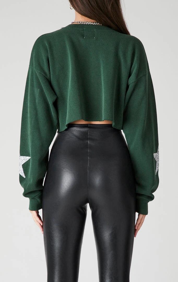 FURST OF A KIND VINTAGE MIXED STAR PATCH CROPPED SWEATSHIRT VINTAGE NFL 4 FURST OF A KIND VINTAGE MIXED STAR PATCH CROPPED SWEATSHIRT VINTAGE NFL