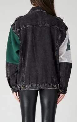 FURST OF A KIND VINTAGE DENIM JACKETS VINTAGE SPLICED PATCHWORK DENIM JACKET 7 FURST OF A KIND VINTAGE DENIM JACKETS VINTAGE SPLICED PATCHWORK DENIM JACKET