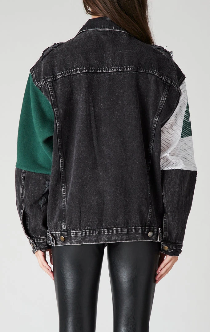 FURST OF A KIND VINTAGE DENIM JACKETS VINTAGE SPLICED PATCHWORK DENIM JACKET 5 FURST OF A KIND VINTAGE DENIM JACKETS VINTAGE SPLICED PATCHWORK DENIM JACKET