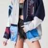 FURST OF A KIND VINTAGE SPLICED PATCHWORK ZIP UP HOODIE