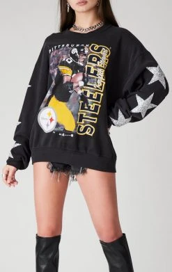 FURST OF A KIND VINTAGE SILVER STAR PATCH SWEATSHIRT VINTAGE NFL