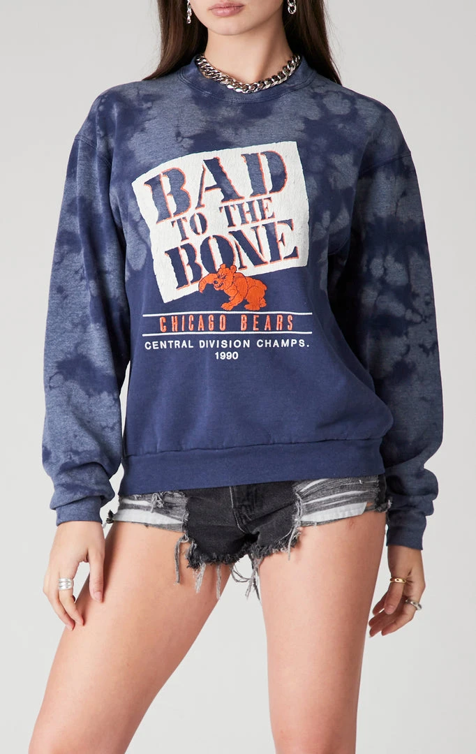 FURST OF A KIND VINTAGE NFL VINTAGE BLEACH SPIRAL SWEATSHIRT 3 FURST OF A KIND VINTAGE NFL VINTAGE BLEACH SPIRAL SWEATSHIRT