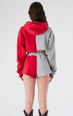 FURST OF A KIND VINTAGE SPLICED HOODIE AND SHORT SET REWORKED SETS