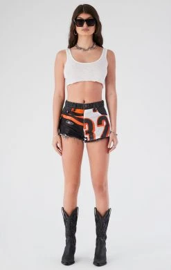 FURST OF A KIND VINTAGE JERSEY PATCH DENIM SHORTS VINTAGE DENIM SHORTS 8 FURST OF A KIND VINTAGE JERSEY PATCH DENIM SHORTS VINTAGE DENIM SHORTS