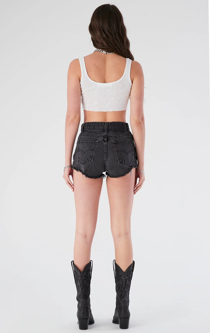 FURST OF A KIND VINTAGE JERSEY PATCH DENIM SHORTS VINTAGE DENIM SHORTS 6 FURST OF A KIND VINTAGE JERSEY PATCH DENIM SHORTS VINTAGE DENIM SHORTS