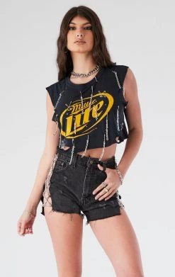 FURST OF A KIND FESTIVAL VINTAGE DANGLING CHAIN SLEEVELESS TEE