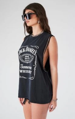 FURST OF A KIND VINTAGE CHAIN TRIM SLEEVELESS TEE