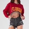FURST OF A KIND VINTAGE CURVED HEM RHINESTONE FRINGE SWEATSHIRT 1 FURST OF A KIND VINTAGE CURVED HEM RHINESTONE FRINGE SWEATSHIRT