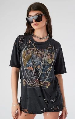 FURST OF A KIND VINTAGE MULTI DRAPED CHAIN TEE