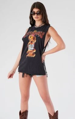 FURST OF A KIND VINTAGE CHAIN LADDER SIDE SLEEVELESS TEE FESTIVAL