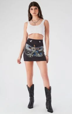 FURST OF A KIND VINTAGE WATERFALL CHAIN FRONT SKIRT