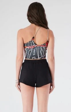 FURST OF A KIND VINTAGE ONE SHOULDER DOUBLE CHAIN SHORT SET 7 FURST OF A KIND VINTAGE ONE SHOULDER DOUBLE CHAIN SHORT SET