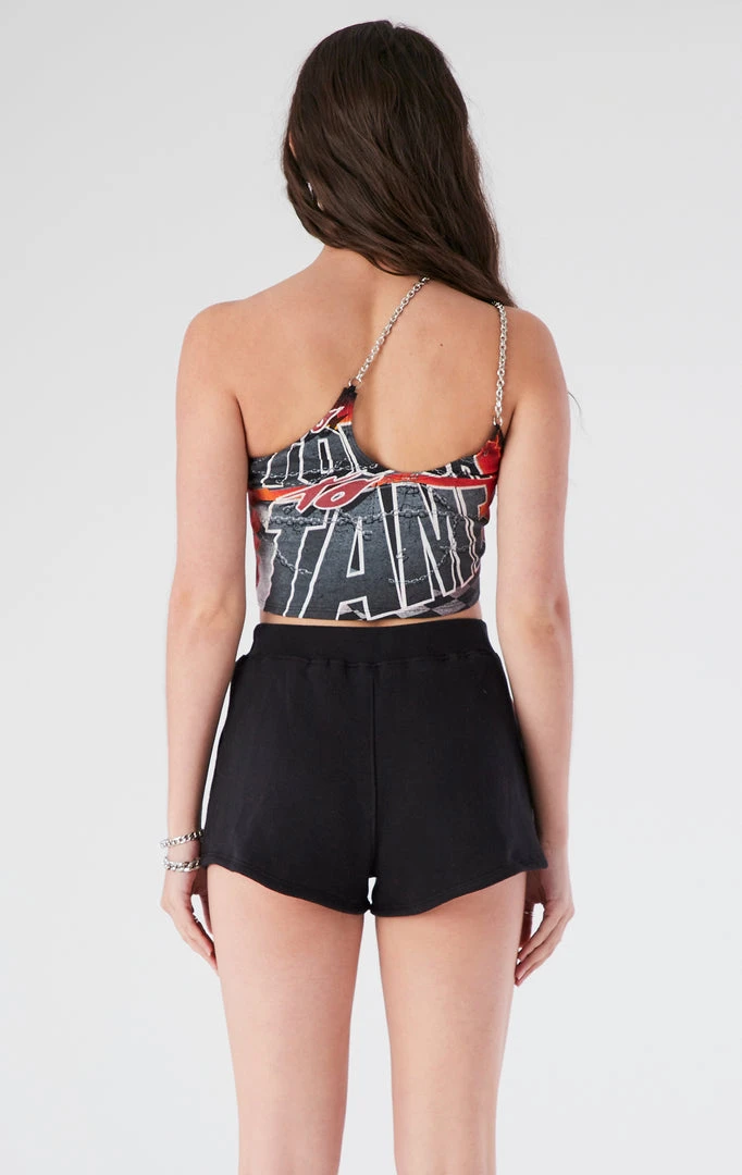 FURST OF A KIND VINTAGE ONE SHOULDER DOUBLE CHAIN SHORT SET 5 FURST OF A KIND VINTAGE ONE SHOULDER DOUBLE CHAIN SHORT SET