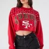 FURST OF A KIND VINTAGE MULTI STUD CROPPED SWEATSHIRT 1 FURST OF A KIND VINTAGE MULTI STUD CROPPED SWEATSHIRT
