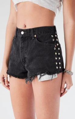 FURST OF A KIND VINTAGE STUD SIDE DENIM SHORTS FESTIVAL