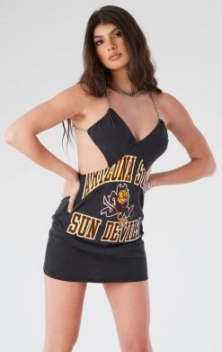 FURST OF A KIND VINTAGE CHAINS VINTAGE CUT OUT SIDE CHAIN DRESS