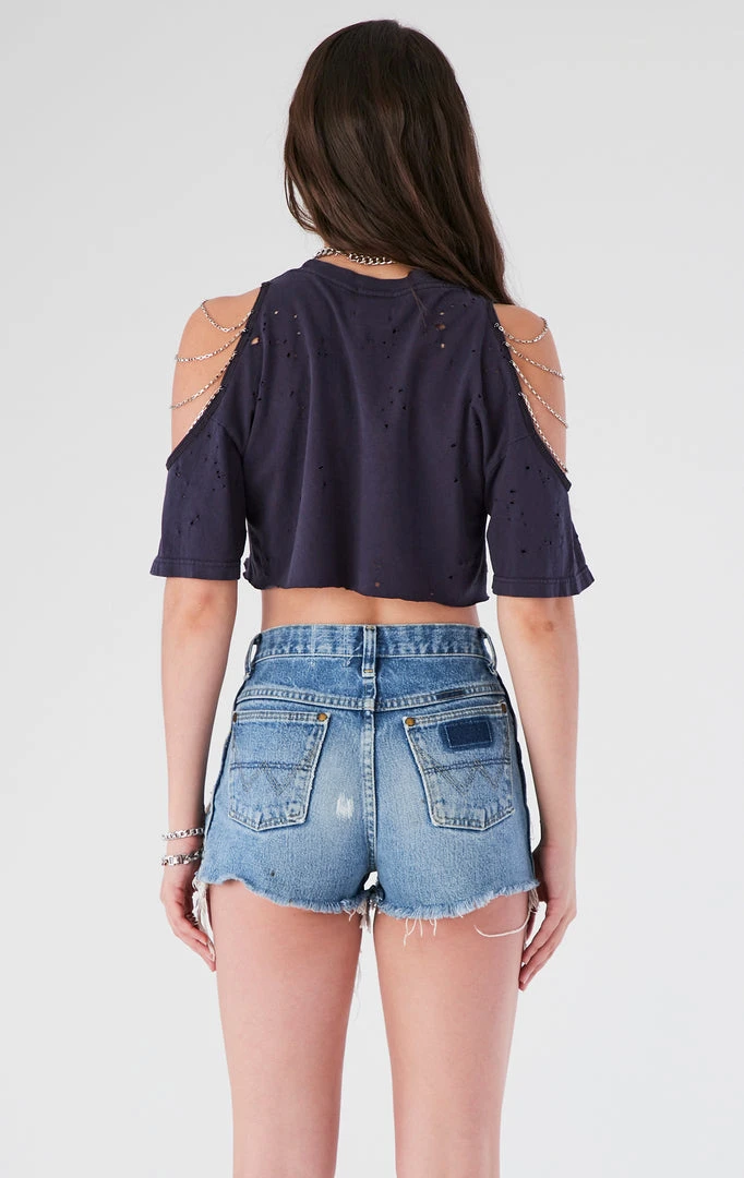 FURST OF A KIND VINTAGE CHAINS VINTAGE SHOULDER CUT OUT CHAIN TEE 5 FURST OF A KIND VINTAGE CHAINS VINTAGE SHOULDER CUT OUT CHAIN TEE