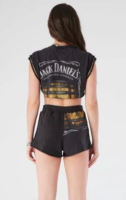 FURST OF A KIND VINTAGE SPLICED CHAIN TRIM TEE AND SHORT SET