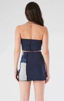 FURST OF A KIND VINTAGE DRINKS VINTAGE SPLICED TUBE TOP AND SKIRT SET 7 FURST OF A KIND VINTAGE DRINKS VINTAGE SPLICED TUBE TOP AND SKIRT SET