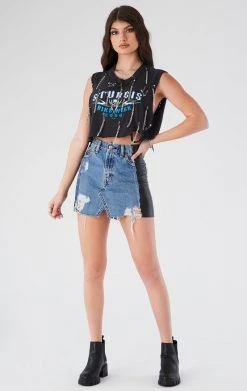 FURST OF A KIND VINTAGE DANGLING CHAIN SLEEVELESS TEE