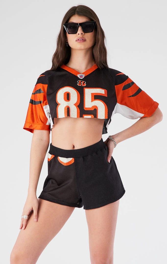 FURST OF A KIND VINTAGE NFL VINTAGE CROPPED JERSEY AND SHORT SET 3 FURST OF A KIND VINTAGE NFL VINTAGE CROPPED JERSEY AND SHORT SET