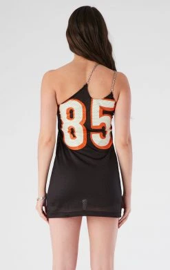 FURST OF A KIND VINTAGE JERSEY ONE SHOULDER DOUBLE CHAIN STRAP DRESS 7 FURST OF A KIND VINTAGE JERSEY ONE SHOULDER DOUBLE CHAIN STRAP DRESS