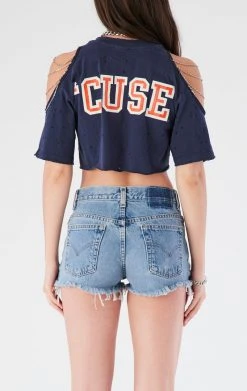 FURST OF A KIND VINTAGE SHOULDER CUT OUT CHAIN TEE VINTAGE CHAINS