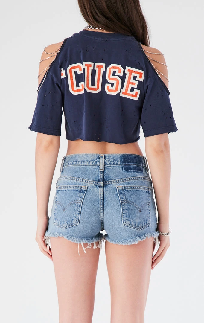 FURST OF A KIND VINTAGE SHOULDER CUT OUT CHAIN TEE VINTAGE CHAINS 4 FURST OF A KIND VINTAGE SHOULDER CUT OUT CHAIN TEE VINTAGE CHAINS