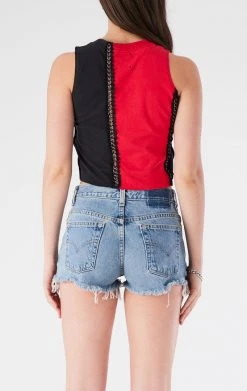 FURST OF A KIND VINTAGE SPLICED CHAIN SLEEVELESS TEE VINTAGE CHAINS