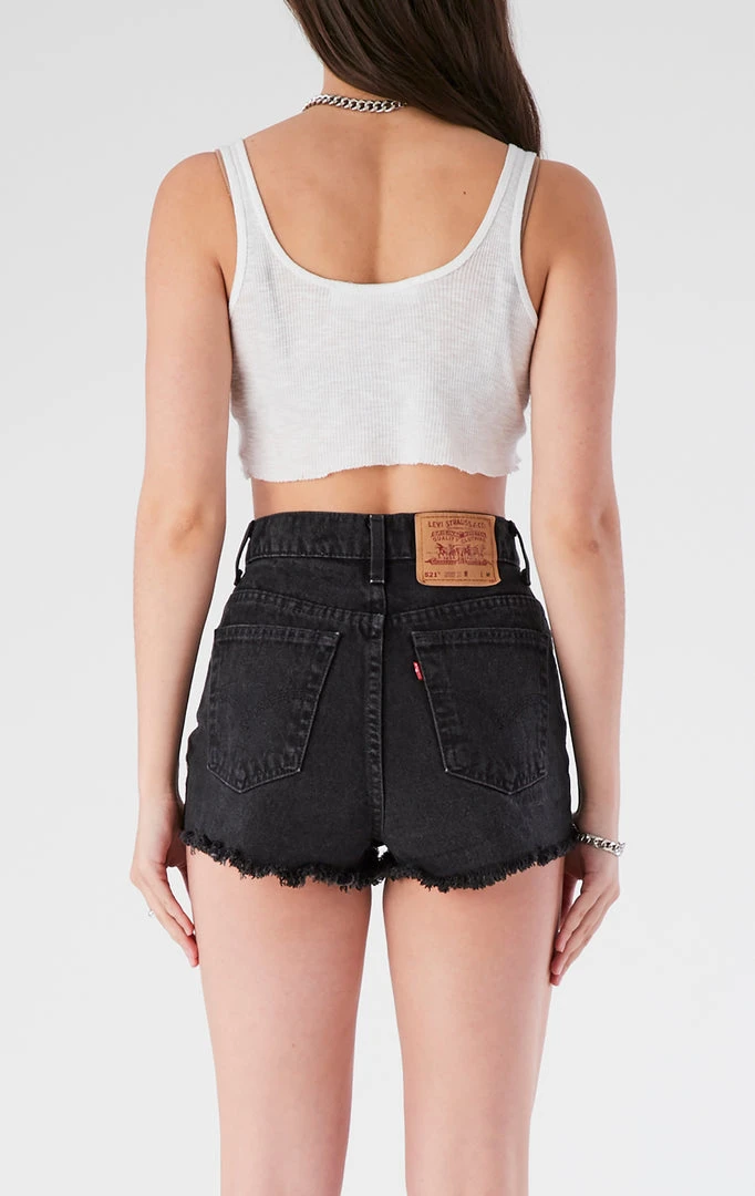 FURST OF A KIND VINTAGE JERSEY PATCH DENIM SHORTS 5 FURST OF A KIND VINTAGE JERSEY PATCH DENIM SHORTS