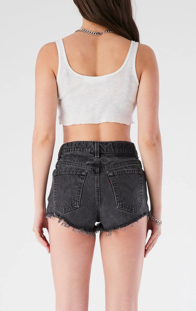 FURST OF A KIND VINTAGE JERSEY PATCH DENIM SHORTS VINTAGE DENIM SHORTS 5 FURST OF A KIND VINTAGE JERSEY PATCH DENIM SHORTS VINTAGE DENIM SHORTS