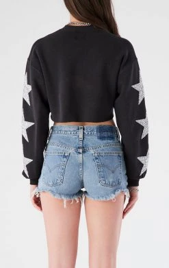 FURST OF A KIND VINTAGE STAR PATCH CROPPED SWEATSHIRT