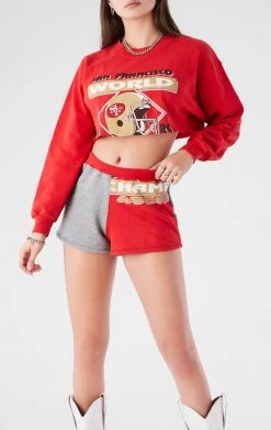 FURST OF A KIND VINTAGE NFL VINTAGE SWEATSHIRT AND SHORT SET