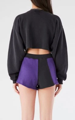 FURST OF A KIND VINTAGE COLLEGE VINTAGE SWEATSHIRT AND SHORT SET