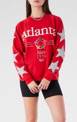 FURST OF A KIND VINTAGE STARS VINTAGE SILVER STAR PATCH SWEATSHIRT
