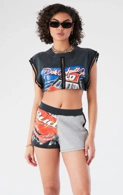 FURST OF A KIND VINTAGE SPLICED CHAIN TRIM TEE AND SHORT SET VINTAGE CHAINS