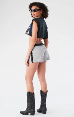 FURST OF A KIND VINTAGE SPLICED CHAIN TRIM TEE AND SHORT SET VINTAGE CHAINS