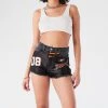 FURST OF A KIND VINTAGE JERSEY PATCH DENIM SHORTS VINTAGE DENIM SHORTS