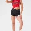FURST OF A KIND VINTAGE CHAIN SIDE SLEEVELESS CROPPED TEE