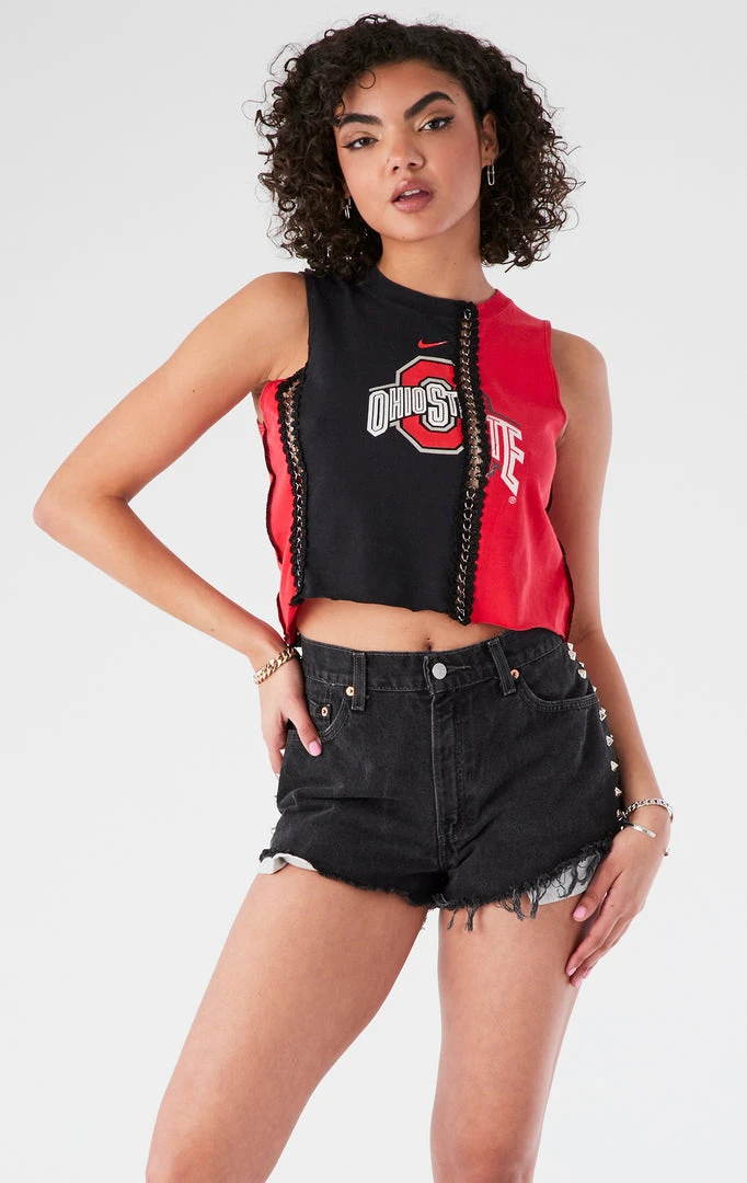 FURST OF A KIND VINTAGE SPLICED CHAIN SLEEVELESS TEE VINTAGE CHAINS 3 FURST OF A KIND VINTAGE SPLICED CHAIN SLEEVELESS TEE VINTAGE CHAINS