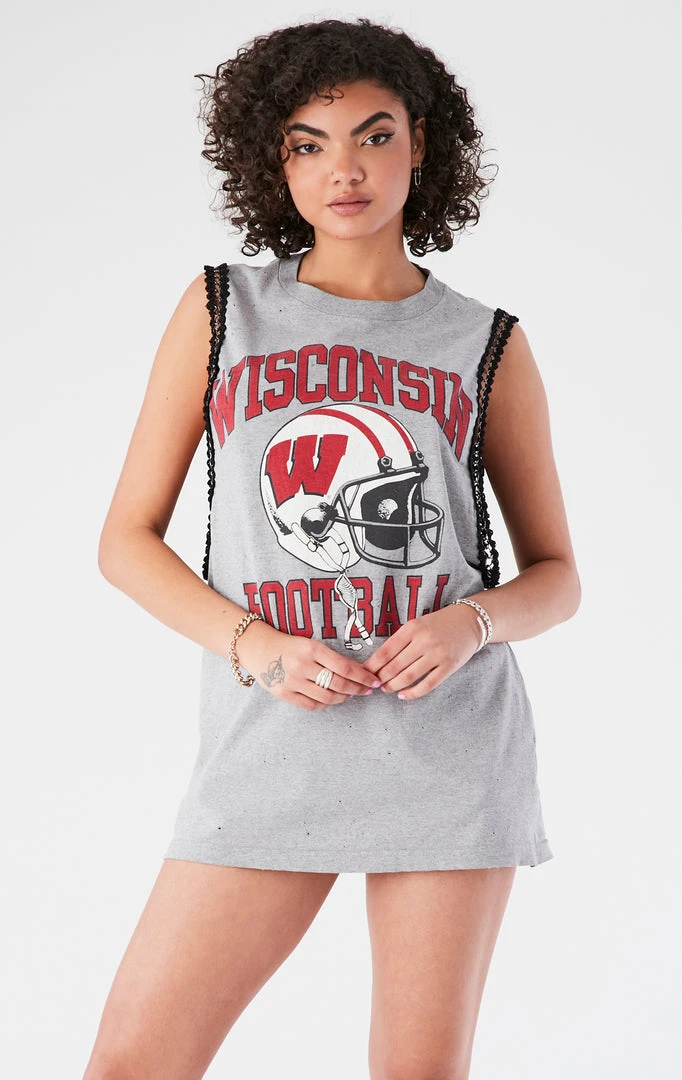 FURST OF A KIND VINTAGE CHAIN TRIM SLEEVELESS TEE 3 FURST OF A KIND VINTAGE CHAIN TRIM SLEEVELESS TEE