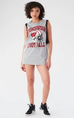 FURST OF A KIND VINTAGE CHAIN TRIM SLEEVELESS TEE