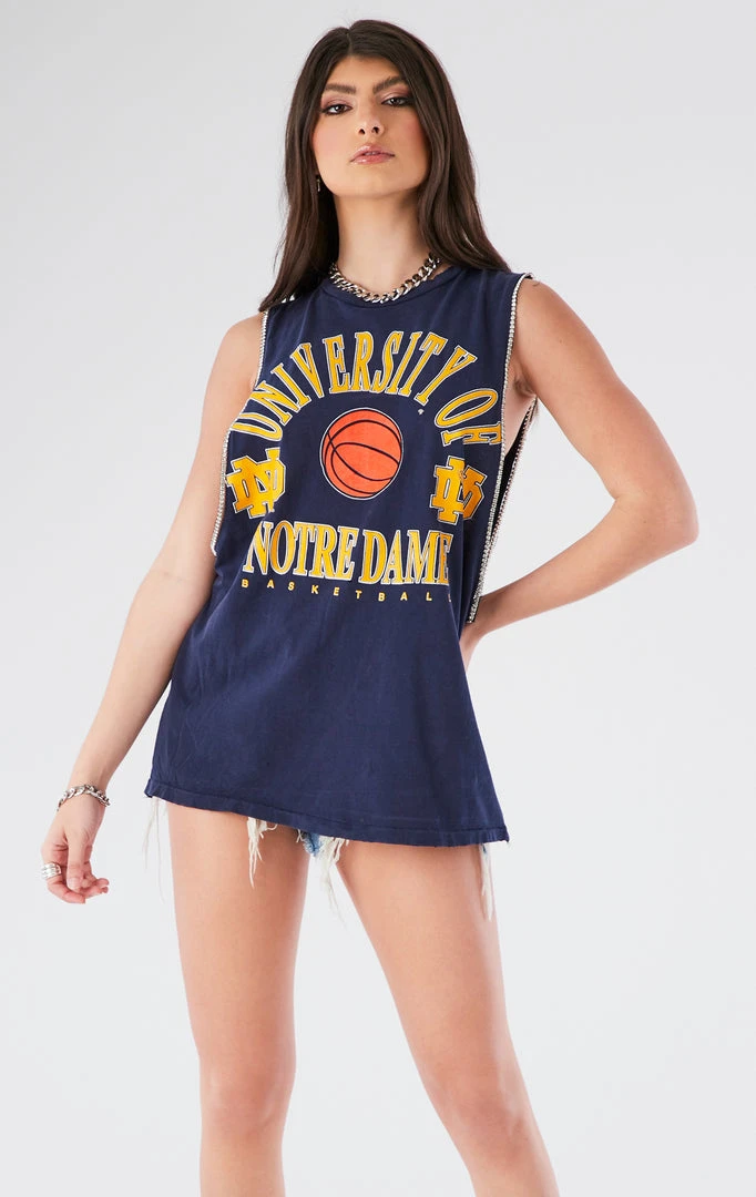 FURST OF A KIND VINTAGE RHINESTONE TRIM SLEEVELESS TEE 3 FURST OF A KIND VINTAGE RHINESTONE TRIM SLEEVELESS TEE